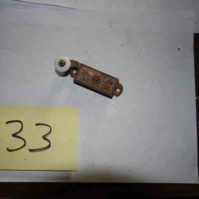 Cast Iron and Porcelain Window Lock
