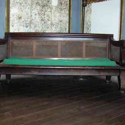 American Empire Caned Sofa
