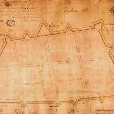 Herbert Map of 1721 [Fortification Map / Walled City]