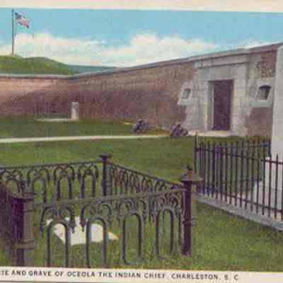 Fort Moultrie and Grave of Oceola (sic) the Indian Chief, Charleston, S.C.