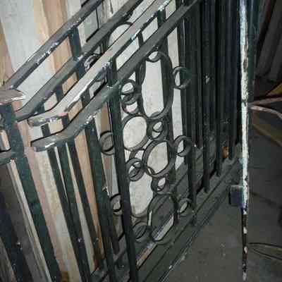 Cast Iron Rail, Modified Into Transom