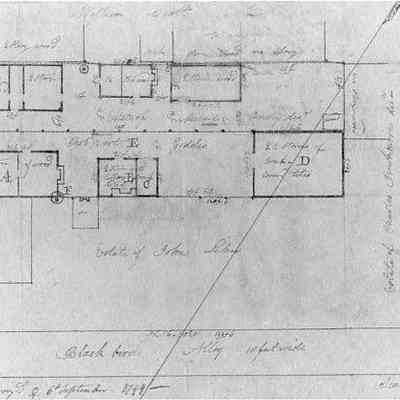 Plat Showing Blackbird Alley (Burns Lane)