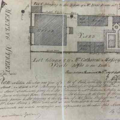 Plat: Lot of Land...Belonging to the Estate of Elizabeth Blake [34 Meeting Street]