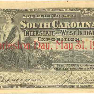 Souvenir Ticket, South Carolina Interstate and West Indian Exposition