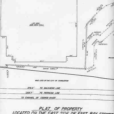 Plat of Property Located on the East Side of East Bay Street Owned by Omar Shrine Temple [40 East Bay Street]