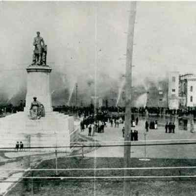 Fire at the Citadel / Calhoun Monument