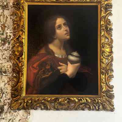 Painting - the Penitent Magdalene After Carlo Dolci