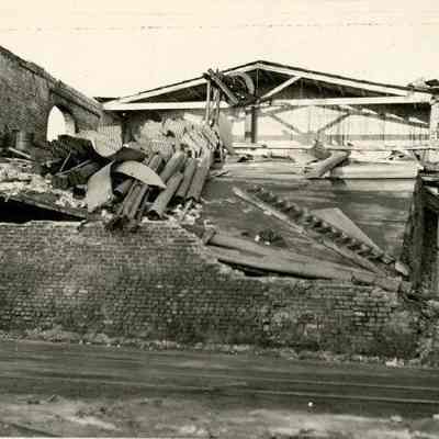 Demolished Warehouse on Concord Street After the 1938 Tornado