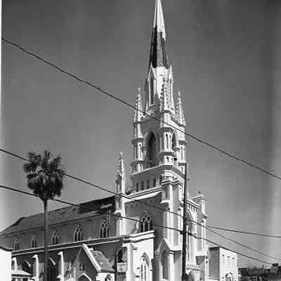 Grace Episcopal Church (100 Wentworth Street) After Hurricane Hugo