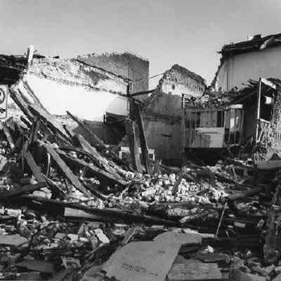 Hayne Street Building After Hurricane Hugo