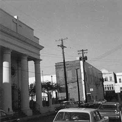 Looking West on Hasell Street from St. Mary's Roman Catholic Church
