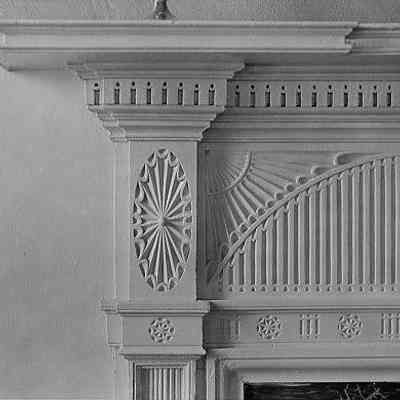 Detail of Mantel, Drawing Room, Second Floor, Brewton-Sawter House