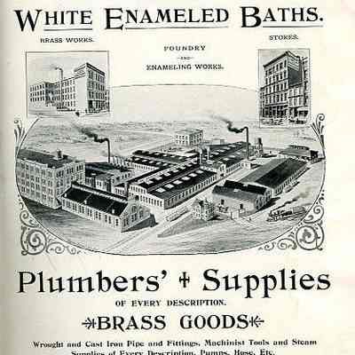 Plumbers' Supplies of Every Description: Brass Goods, Wrought and Cast Iron Pipe and Fittings, Machinist Tools and Steam Supplies of Every Description, Pumps, Hoses, Etc.