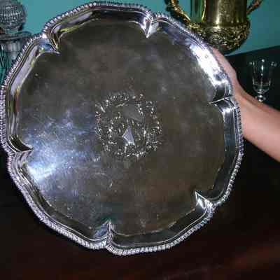 Silver Salver By Eb. Coker