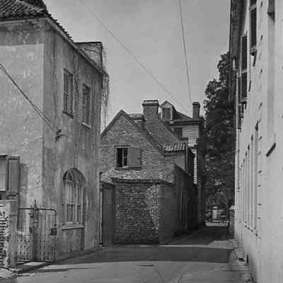St. Michael's Alley Looking Toward Meeting Street [11 St. Michael's Alley]