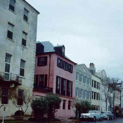 Looking North on Rainbow Row, 1959
