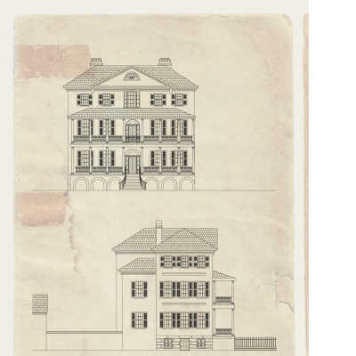 Series--Drawings: Aiken-Rhett Family and Aiken-Rhett House (48 Elizabeth Street)