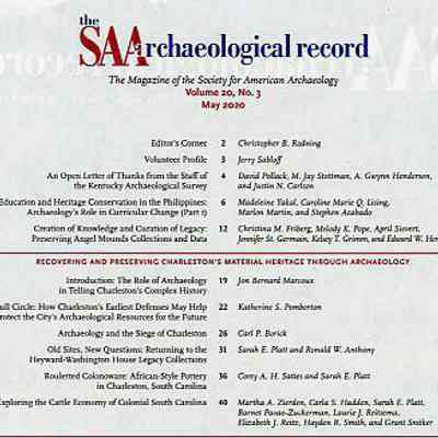 Recovering and Preserving Charleston's Material Heritage through Archaeology