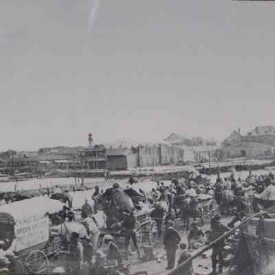 Charleston Wharf Prior to the Departure of the Grand Duchess