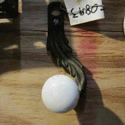 Knob with Cast Iron Hardware