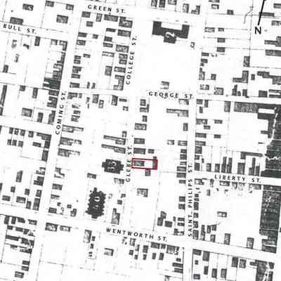 An Original Map of Charleston, South Carolina [a/k/a Bridgens and Allen Map]