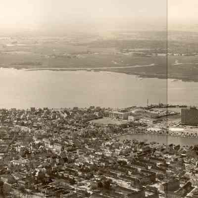 Aerial View of Charleston Peninsula, ca. 1957