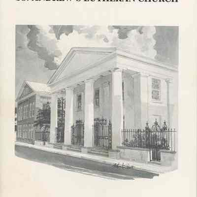 History of St. Andrew's Lutheran Church: 37-43 Wentworth Street, Charleston, South Carolina