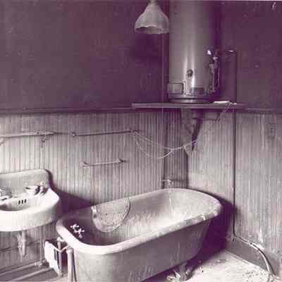 72 Anson Street (Kohne Leslie House) Bathroom, Before and After Restoration