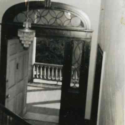 Looking Out the Doorway of the Robert Primerose House (332 East Bay Street)