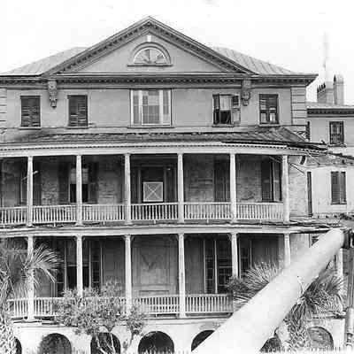 Aiken-Rhett House (48 Elizabeth Street) Under Repair, ca. 1979