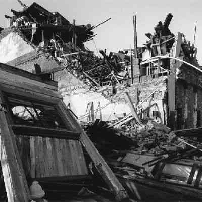 Hayne Street Building After Hurricane Hugo