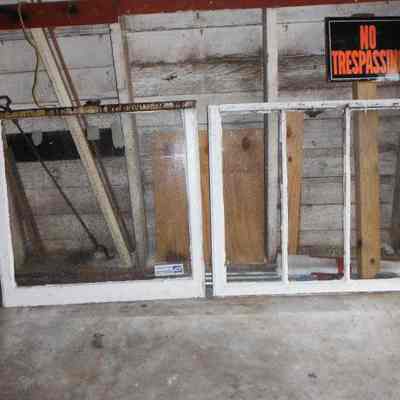 Three-Light Over One-Light Double-Hung Window Sash Set