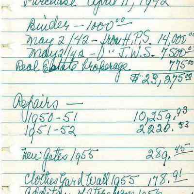 Repair Records: 59 Church Street (Thomas Rose House)