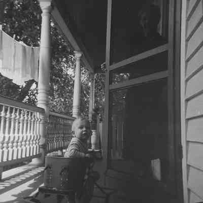 Toddler on Porch, 77 Fishburne Street