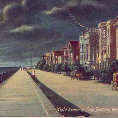 Night Scene of East Battery, Charleston, S.C.