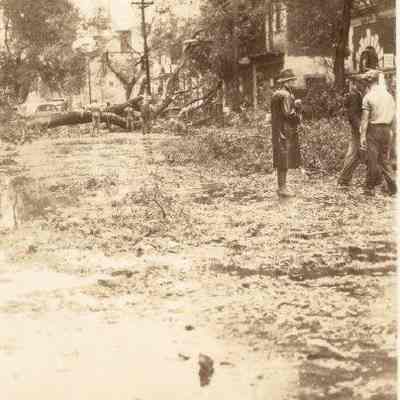 Looking South on Church Street After the 1938 Tornadoes