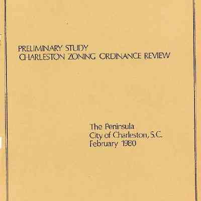 Preliminary Study: Charleston Zoning Ordinance Review