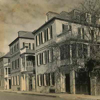 North on Church Street Showing 90-94 Church Street (Thomas Legare House, Alexander Christie House, Cooper-Bee House)