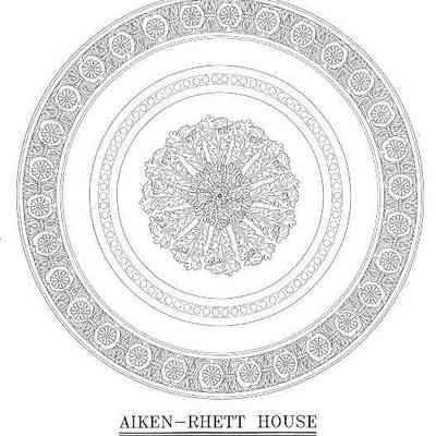 Parlor Ceiling Medallions / Aiken-Rhett House Ceiling Medallion, Cornice Profile, and Medallion / Aiken-Rhett House Ceiling Plan