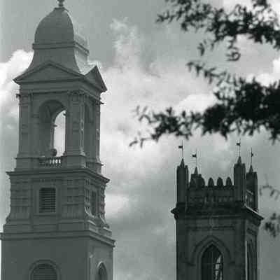 Unitarian Church and St. John's Lutheran Church Steeples