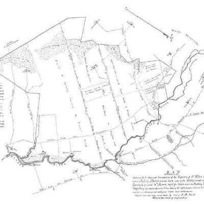 Map Showing the Location and Boundaries of the Signiory of St. Giles Community Called Ashley Barony