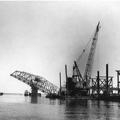 Ben Sawyer Bridge After Hurricane Hugo