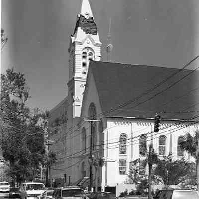 Citadel Square Baptist Church (328 Meeting Street) After Hurricane Hugo