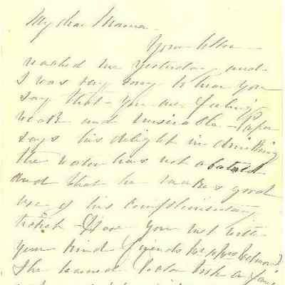 Letter from Henrietta Aiken Rhett