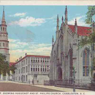 Church Street, Showing Huguenot and St. Philips Church