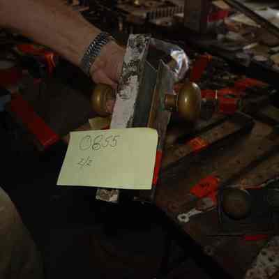 Brass Doorknob and Mortise Lock Set