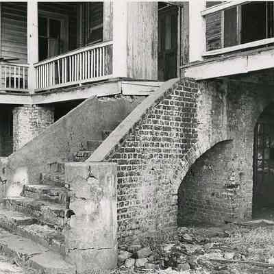 Rear Steps Before Restoration, Blake-Grimke House