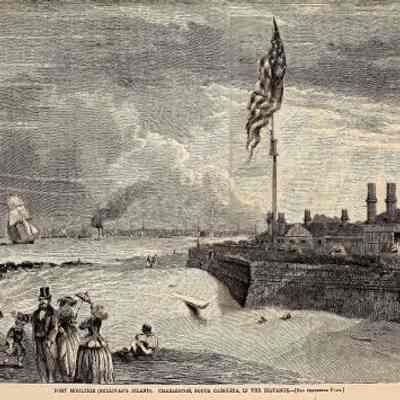 Fort Moultrie (Sullivans Island), Charleston in the Distance