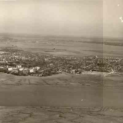 Aerial View of Charleston Peninsula, ca. 1957
