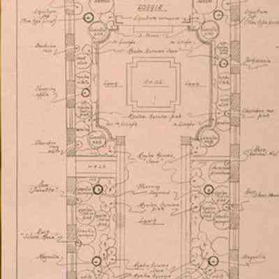 Planting Plan of Garden [83 East Bay Street, William Stone House]